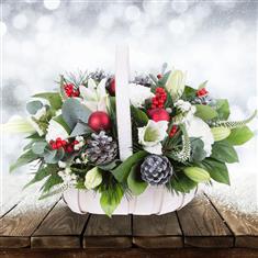Christmas Basket Arrangement