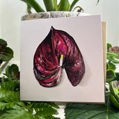 Anthurium Greetings Card