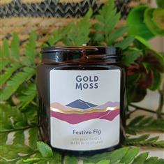 Gold Moss Candle - Festive Fig